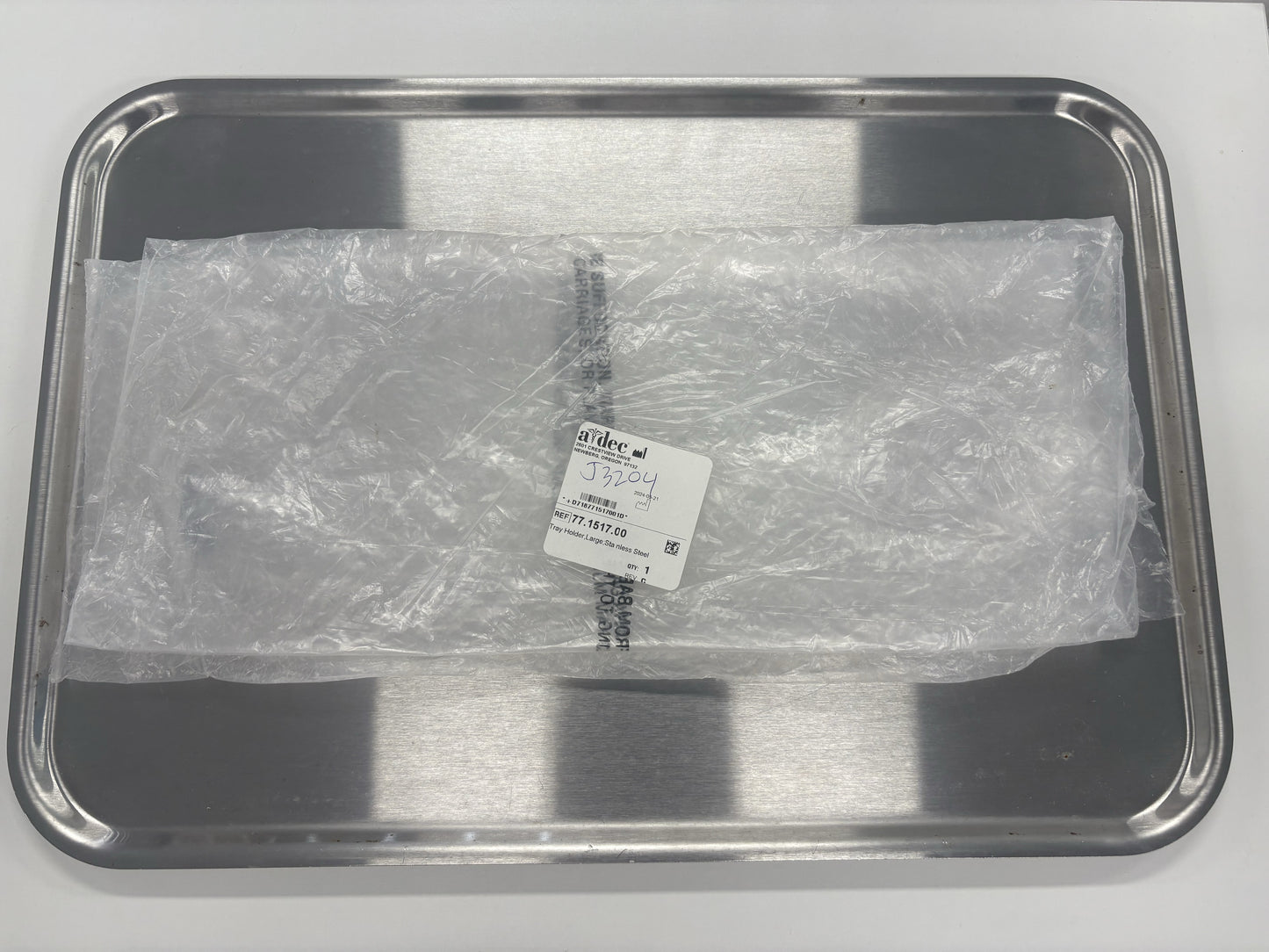 A-dec 532B Tray Holder Large Stainless Steel - 77-1517-00