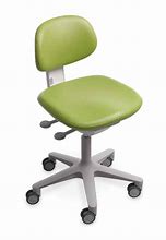 A-dec 521 Doctor's Stool. White, With Upholstery - 521/TALL/UPH