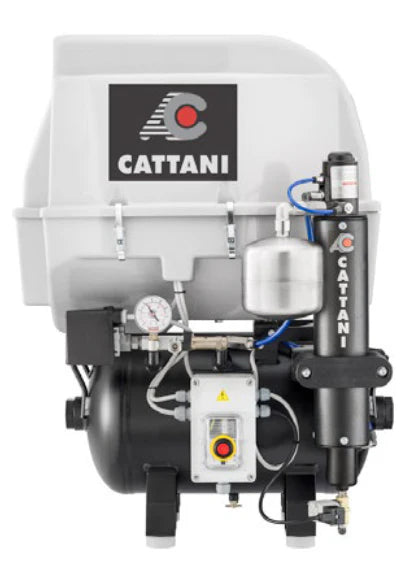 Cattani AC200QE Quiet 3 Cylinder Oil-free Dental Compressor with Pre-filter (013244E)* - KAC200QE