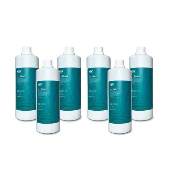 NSK Varios Combi Pro 2 (VCP2) B-Clean Waterline Cleaning and Disinfection Solution, Box of 6 (1 litre bottles) - NSK-BCL600APACK