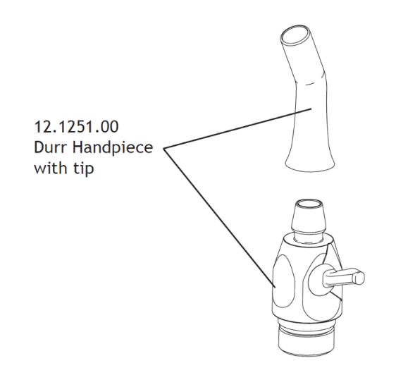 A-dec 200 Durr SE Plastic Cannula with tip - 12-1251-00