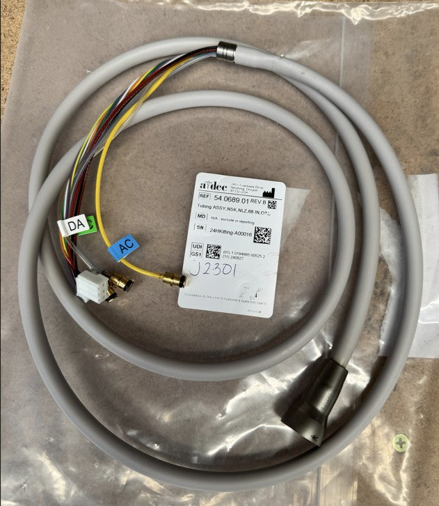 A-DEC TUBING ASSEMBLY 68", NLZ (For ADEC 532, 533 & 542) - 54-0689-01