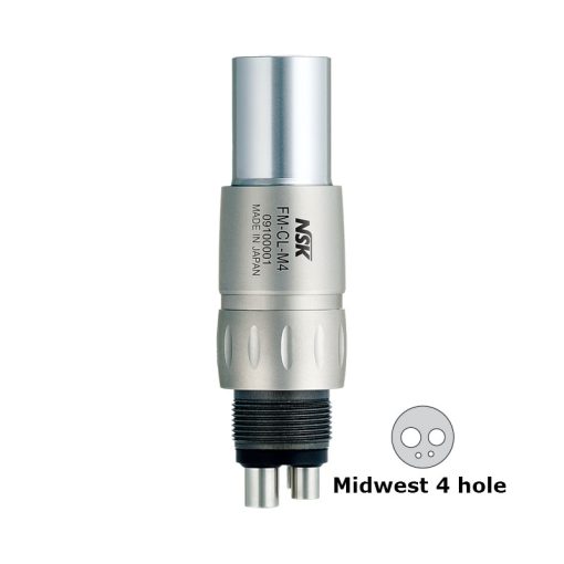 NSK FlexiQuik Coupling Standard Non-Optic FM-CL-M4 Midwest 4 Hole For NSK handpieces - NSK-P434051 - Use ADX Promo code for further 5% discount