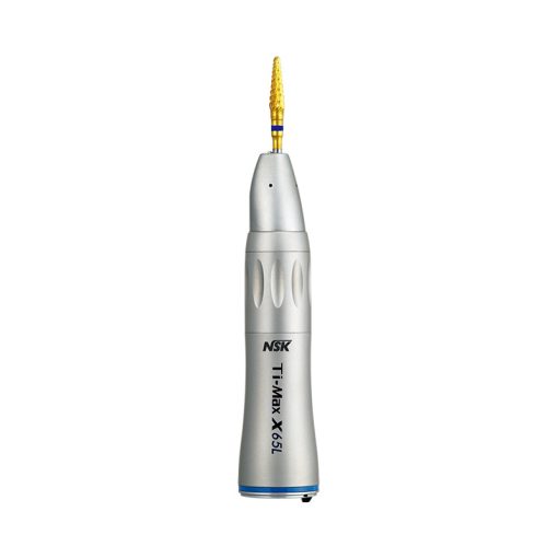 NSK Ti-Max X65L Straight 1:1 H/pce, Optic, Max 40,000min-1, Single Spray, For HP Bur - NSK-H273 - Use ADX Promo code for further 5% discount