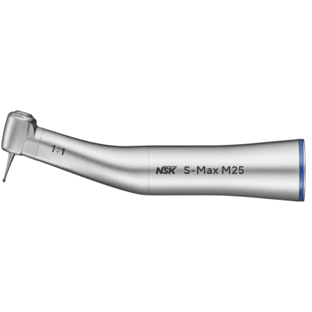 Xmas Special 40% Off - NSK S-Max M25 Stainless Steel Non-Optic E Type Lux Contra-Angle Handpiece 1:1 speed ratio For CA burs (Online Only Special - Extra 5% Off using PROMO Code: XMASINJULY)