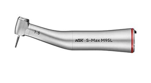 NSK S-Max M Stainless Steel M95L Optic E Type Contra Angle Handpiece 1:5 Increasing For FG burs - NSK-C1023