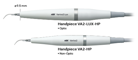 Handpiece Special 15% Off RRP – NSK Varios2 VA2-HP Scaler Handpiece. One handpiece does all applications. Available in Optic (LUX) or Non-Optic (TRADE+$AVE Extra 25% Off, see T&C's & Promo Code)
