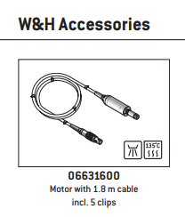 W&H Implantmed SI-915/SI-923 Motor & Cable (Manufactured before 2016) - WH-06631600