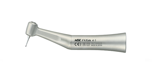 NSK FX15m C/A 4:1 Reduction H/P, Non-Optic, Max 10,000min-1,Ext.WaterSpray, B/Brg UP ChuckForCA Bur - NSK-C1053001