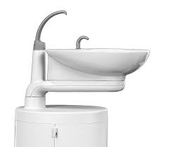 A-dec 461C Cuspidor with support centre mounted with Lower Support Arm (77-1029-00), Refurbished Chair Option - 461C