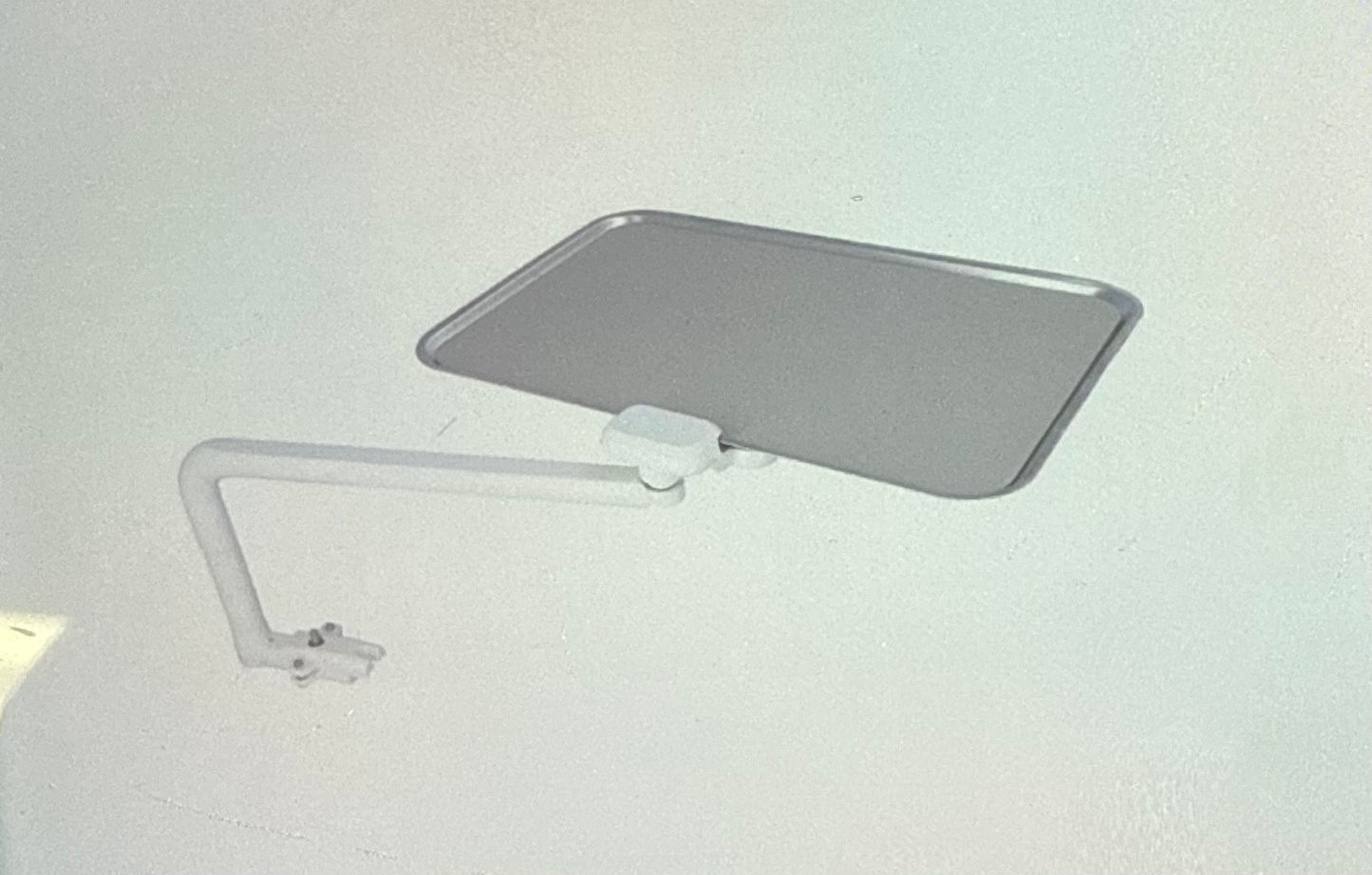 A-dec 532 Traditional Large Tray Holder, White, with large tray