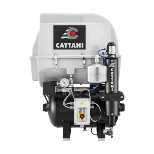 Cattani AC100QE Quiet 3 Cylinder Oil-free Dental Compressor with Pre-filter (013144E)* - KAC100QE
