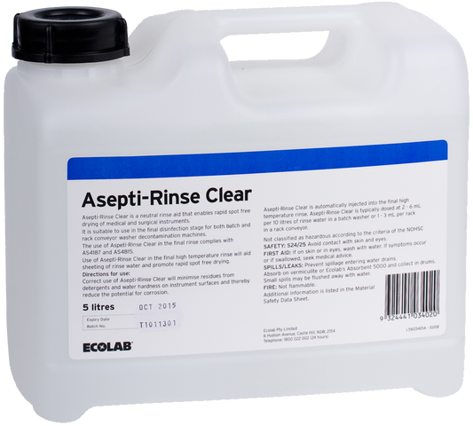 Miele ASEPTI RINSE CLEAR 5LT (Single) ECO-5603401