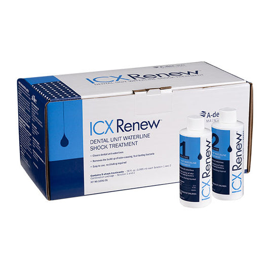 Ongoing Special 15% Off - A-dec ICX Renew Water Line Shock Treatment Box 9 Applications - 90-1691-00 (Online Only Special - Extra 5% Off using PROMO Code: XMASINJULY)