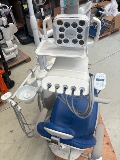 A-dec 311A Refurbished Base Chair Package with LED Overhead Light - 2015 model clearance