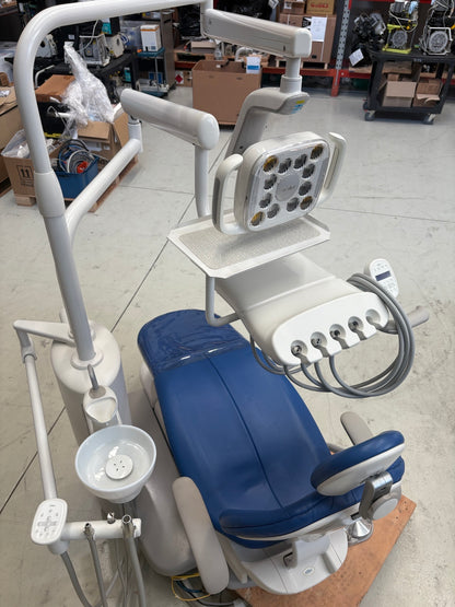 A-dec 311A Refurbished Base Chair Package with LED Overhead Light - 2015 model clearance