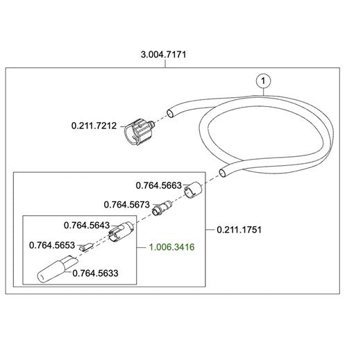 Consumable Special 15% Off RRP – Kavo Saliva Ejector (SE) Hose Assembly - KV-3-004-7171