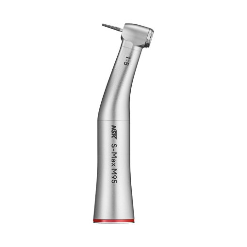 NSK S-Max M Stainless Steel M95 Non-Optic E Type Contra Angle Handpiece 1:5 Increasing For FG burs - NSK-C1026 -Use ADX Promo code for further 5% discount