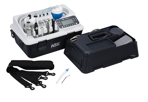 NSK VIVA ace Portable Dental Unit, complete set includes VIVA ace Basic Set / VIVA ace Motor Kit / VIVA ace Scaler Kit - NSK-Y1004228