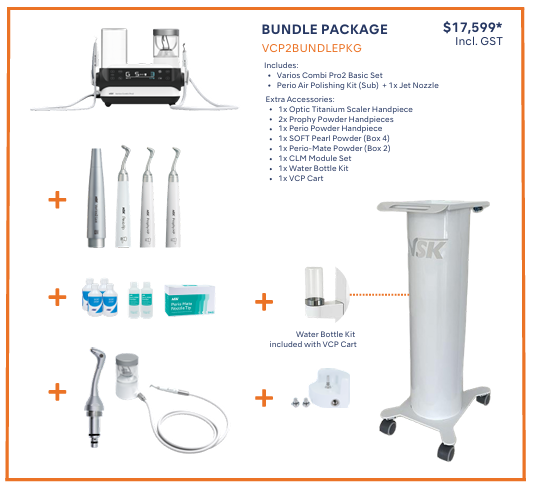 NSK Varios Combi Pro2 Options - Basic Set (NSK-Y1500739) or Bundle Package (NSK-VCP2BUNDLEPKG)