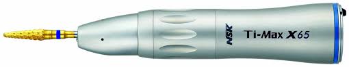 NSK Ti-Max X65 Straight 1:1 H/pce, Non-Optic, Max 40,000min-1, Single Spray, For HP Bur - NSK-H274