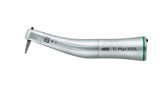 NSK Ti-Max X55L Titanium Optic E Type Lux Contra Angle Prophy Hpce 4:1 Reduction For IPR, EVA/Profin tips - NSK-C608
