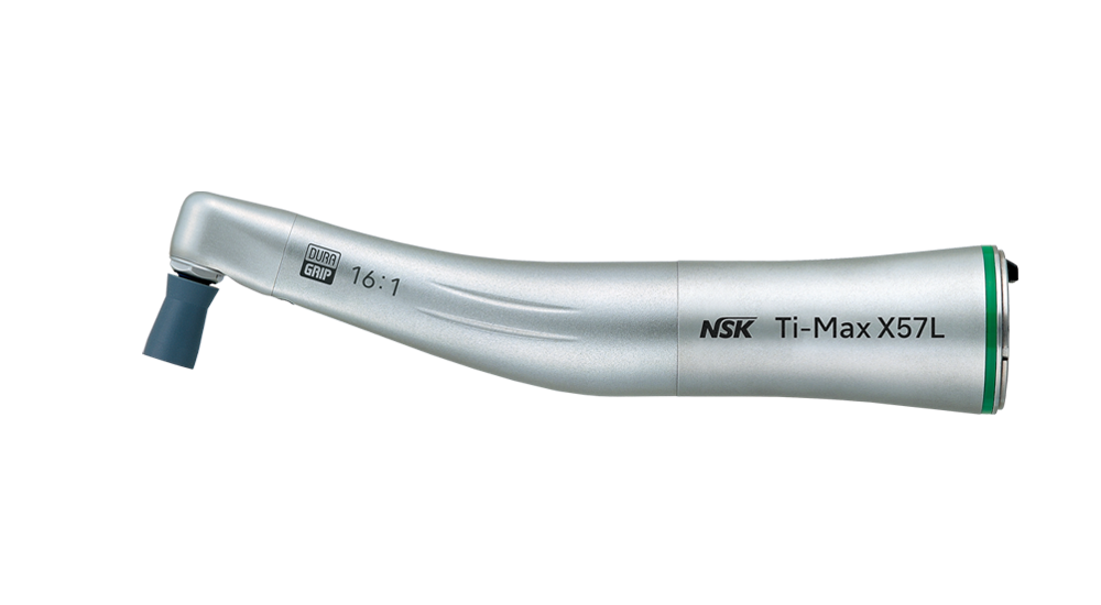 NSK Ti-Max X57L Titanium Optic Contra Angle Prophy Hpiece 16:1 Reduction / Screw In cups  & Brushes - NSK-C609