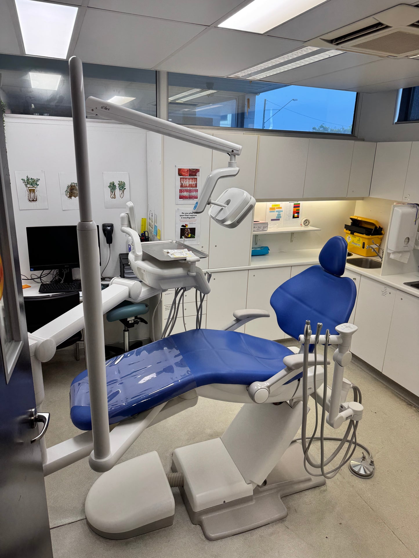 A-dec 511A Refurbished Electric Chair Package - with LED Light, new Upholstery & new Electric Motor